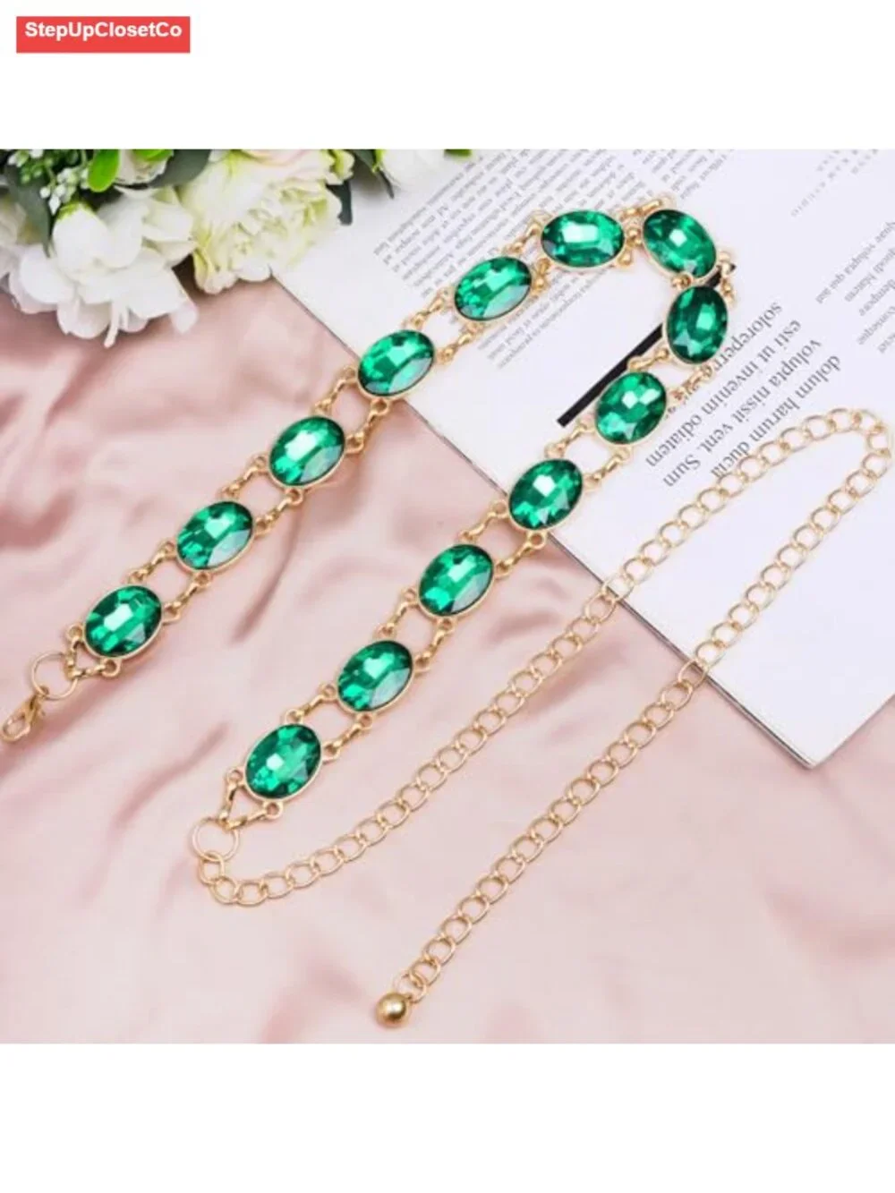 Western Metal Chain Belt for Women Dresses Jeans